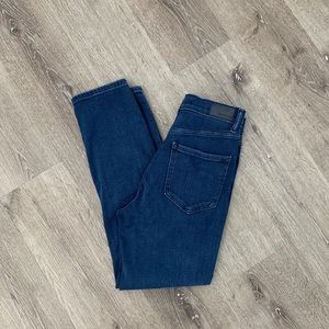 Express slim ankle super high rise mom jeans